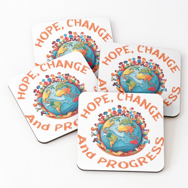 Item preview, Hope, Change & Progress designed and sold by 3Brew-Designs.