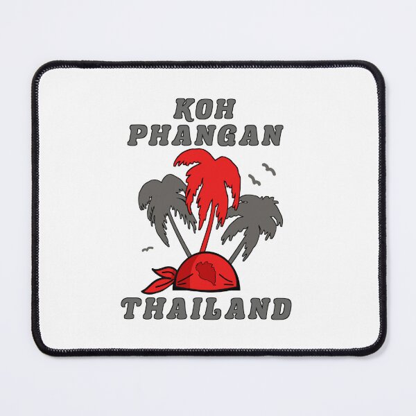 Item preview, Koh Phangan Island Thai Red Gray designed and sold by vibeno1.