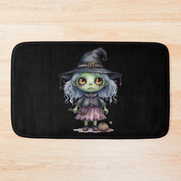 Item preview, Little Horrors - Zombie Witch with Pumpkin - Carly (Black Variant) designed and sold by Creep-Vault.