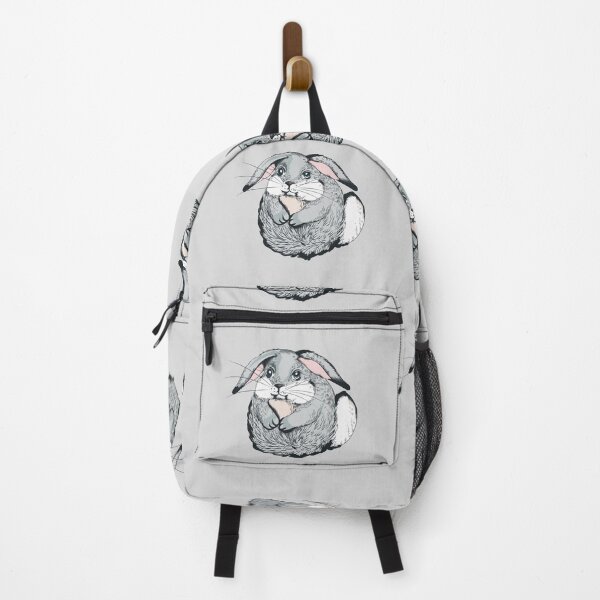 Item preview, Cute hand drawn grey bunny illustration designed and sold by FleurDesign.