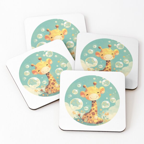 Item preview, Giraffe // Cute Giraffe art // kids // children // Bubbles designed and sold by SMARTKIT  DESIGNAGENCY.