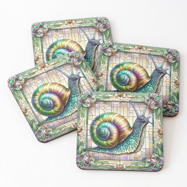 Item preview, Snail in Leaded Light - Coloured designed and sold by shape-shifter24.