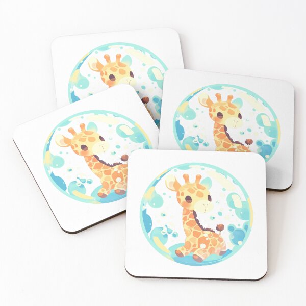 Item preview, Giraffe // Cute Giraffe art // kids // children // Bubbles designed and sold by SMARTKIT  DESIGNAGENCY.
