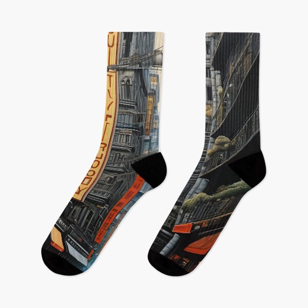 Item preview, Vibrant Urban Street: Reflections of the Past designed and sold by Sartawsky.