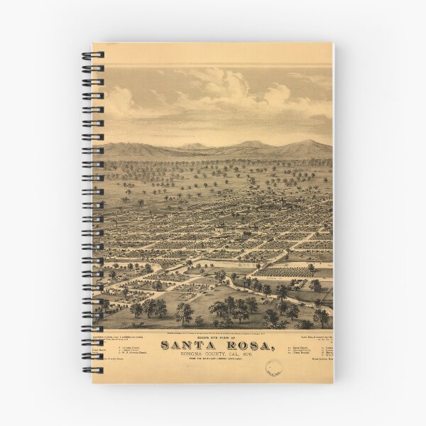 Item preview, Santa Rosa, California (1876) designed and sold by allhistory.