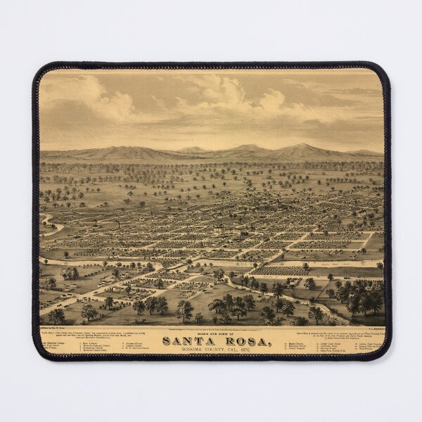 Item preview, Santa Rosa, California (1876) designed and sold by allhistory.