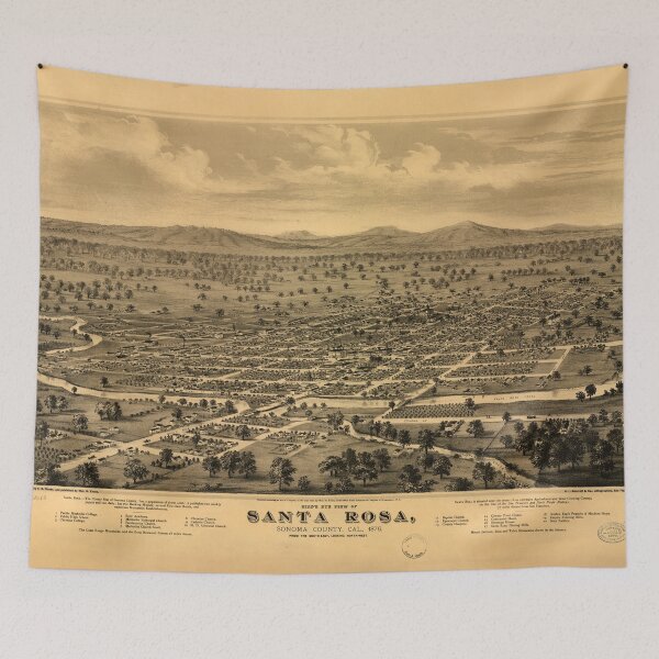 Item preview, Santa Rosa, California (1876) designed and sold by allhistory.