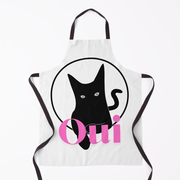 Item preview, Oui - Word in Print with Black Cat: Celebrating Whimsical Elegance designed and sold by MomonoShop.