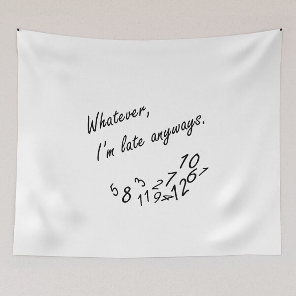 Item preview, jumbled clock face. Whatever I'm Late anyways designed and sold by LaughingProf.