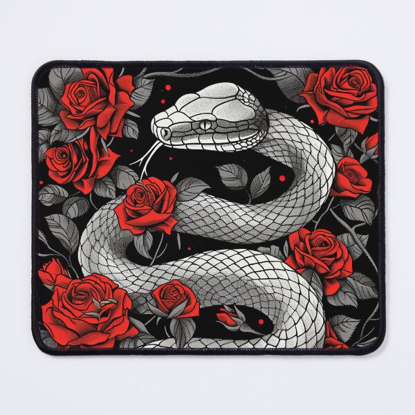 Item preview, Red Roses with a Viper designed and sold by OccultDreams.