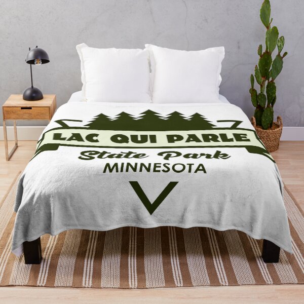 Item preview, Lac Qui Parle State Park Minnesota Trees And Ribbon designed and sold by bivenart.