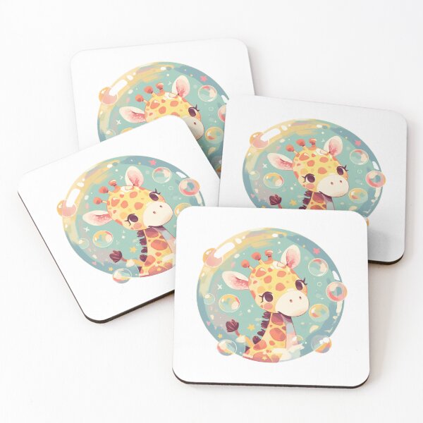 Item preview, Giraffe // Cute Giraffe art // kids // children // Bubbles designed and sold by SMARTKIT  DESIGNAGENCY.