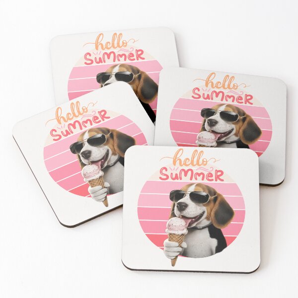 Item preview, Summer Beagle (Pink) designed and sold by BeagleDesigns.