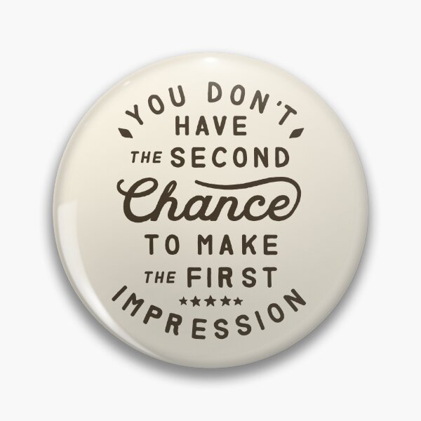 Item preview, Second Chance First Impression Motivational Retro Funny designed and sold by Geek Updated.