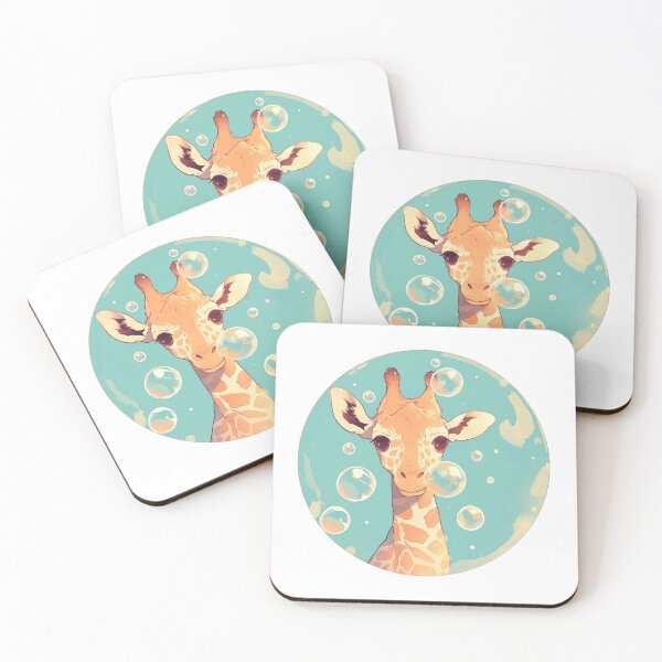 Item preview, Giraffe // Cute Giraffe art // kids // children // Bubbles designed and sold by SMARTKIT  DESIGNAGENCY.