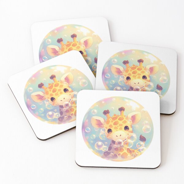 Item preview, Giraffe // Cute Giraffe art // kids // children // Bubbles designed and sold by SMARTKIT  DESIGNAGENCY.