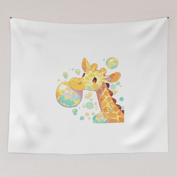 Item preview, Giraffe // Cute Giraffe art // kids // children // Bubbles designed and sold by SMARTKIT  DESIGNAGENCY.