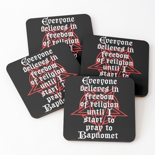 Item preview, Everyone believes in freedom of religion until I start to pray to Baphomet designed and sold by BritySpear.