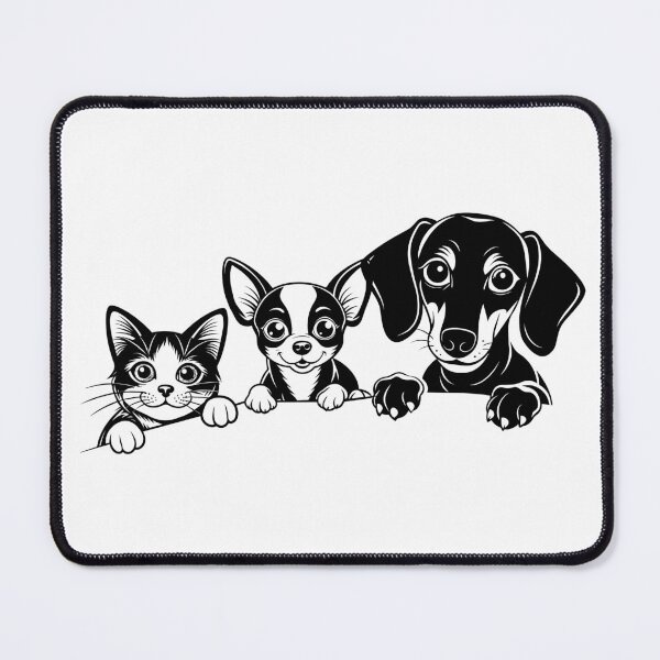 Item preview, Two funny dogs and kitten vector designed and sold by flashcompact.