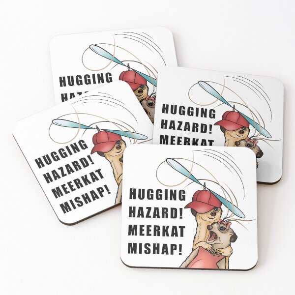 Item preview, Hugging Hazard  Meerkat Mishap! designed and sold by RysowankaZS.