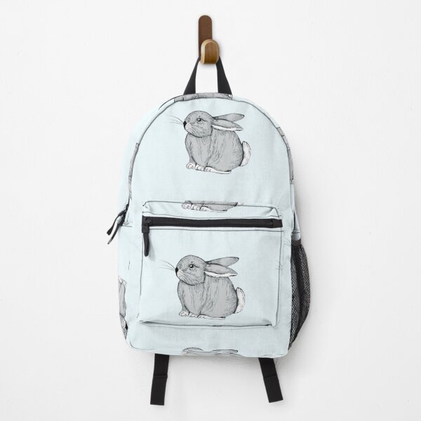 Item preview, Cute hand drawn grey bunny illustration designed and sold by FleurDesign.