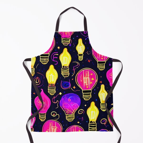 Item preview, Cartoonish Neon Bulb Art designed and sold by Health And Fitness Posts e-Store.