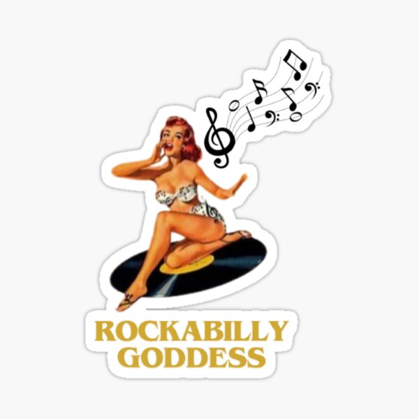 Vista previa del artículo con la obra «Diosa Rockabilly», diseñado y vendido por MaxManN1.