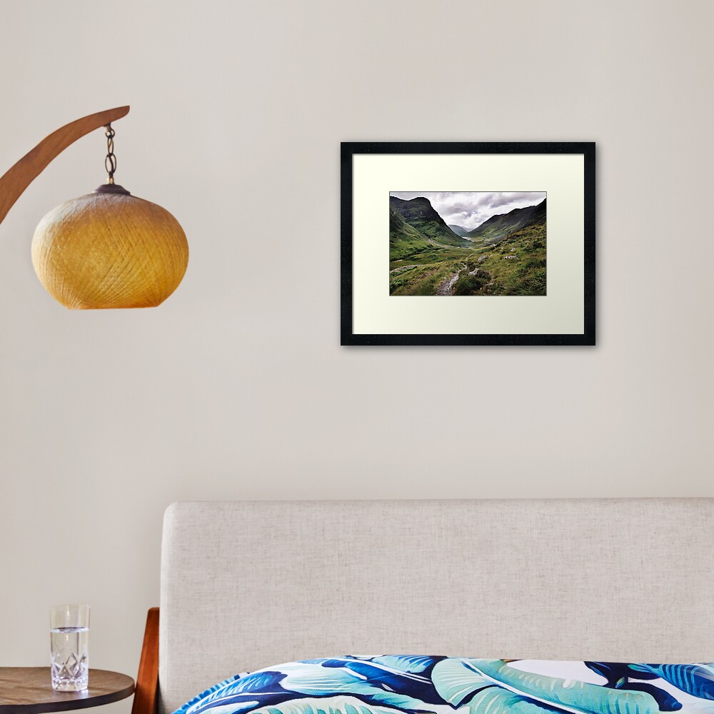Glencoe, Highlands of Scotland Framed Art Print