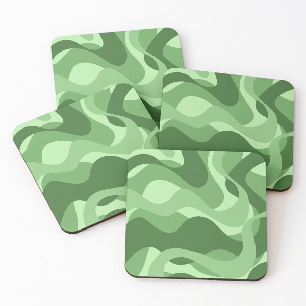Item preview, Green Wavy Pattern designed and sold by yara-stigter.