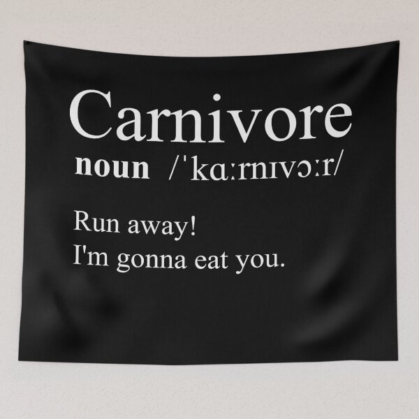 Item preview, Carnivore diet definition funny humorous designed and sold by Szkicerka.
