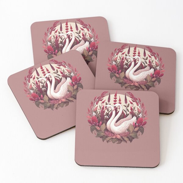 Item preview, Red Amaranth Swans  designed and sold by FrictionMaxxing.