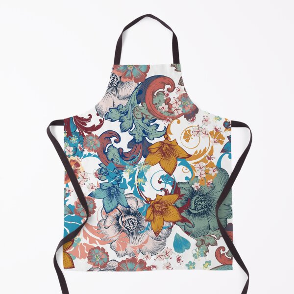 Item preview, Swirl vintage bohemian style floral pattern designed and sold by FleurDesign.