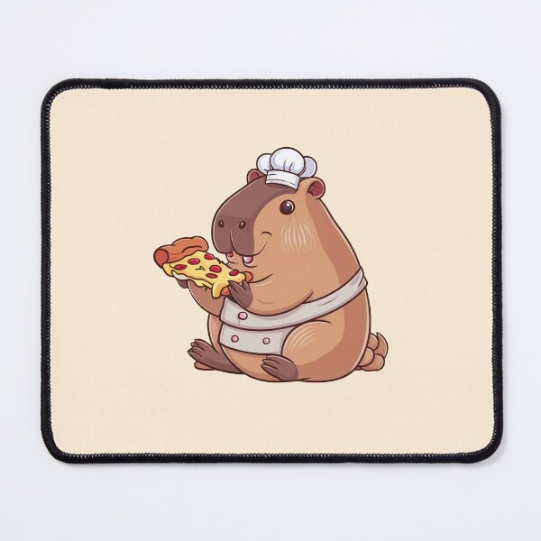 Item preview, Cute Capybara Pizza Kawaii designed and sold by canvadreamer444.