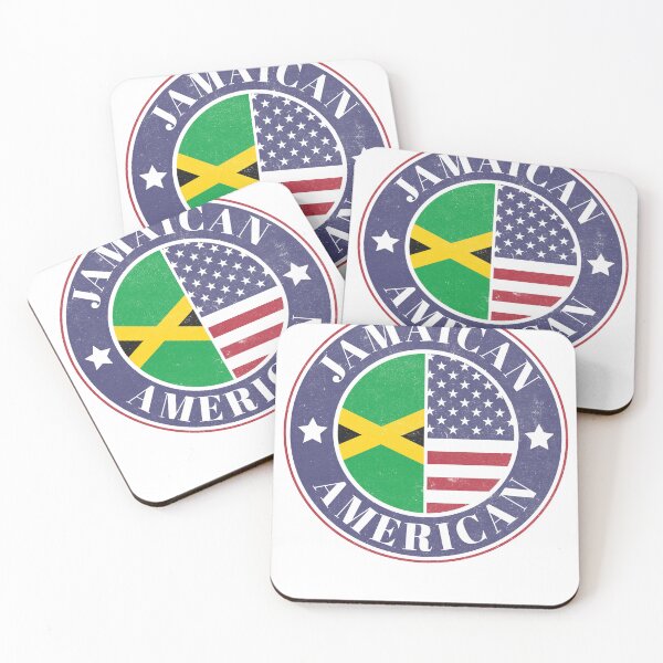 Item preview, Proud Jamaican-American Badge - Jamaica Flag designed and sold by chrisrivait.
