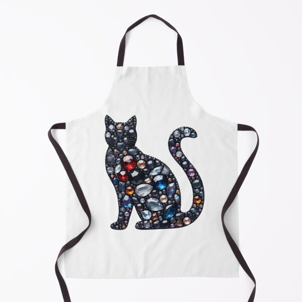 Item preview, Mosaic Cat Artwork: Gemstone-Inspired Wildlife Design designed and sold by MiszungART.