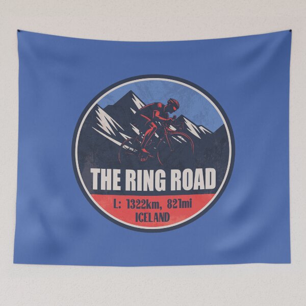 Item preview, Ring Road (Route 1) Iceland Cycling Mountain Design designed and sold by CynthiaGraphics.