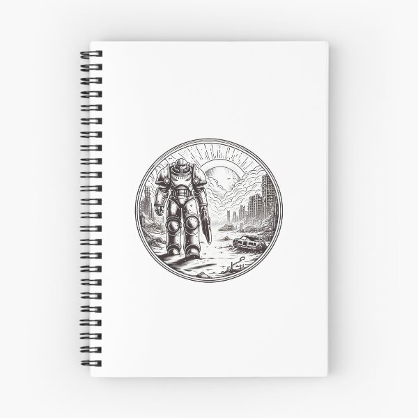 Item preview, Armored Warrior - Line Art - Post Apocalyptic designed and sold by Fenay Designs.