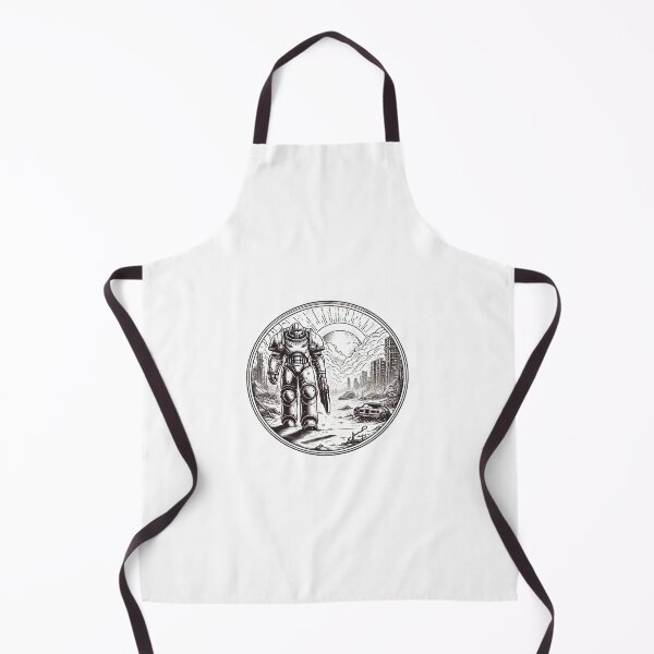 Item preview, Armored Warrior - Line Art - Post Apocalyptic designed and sold by Fenay Designs.
