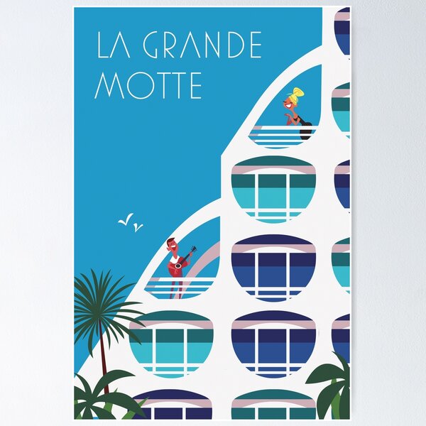 Item preview, La Grande Motte poster designed and sold by Gary Godel.