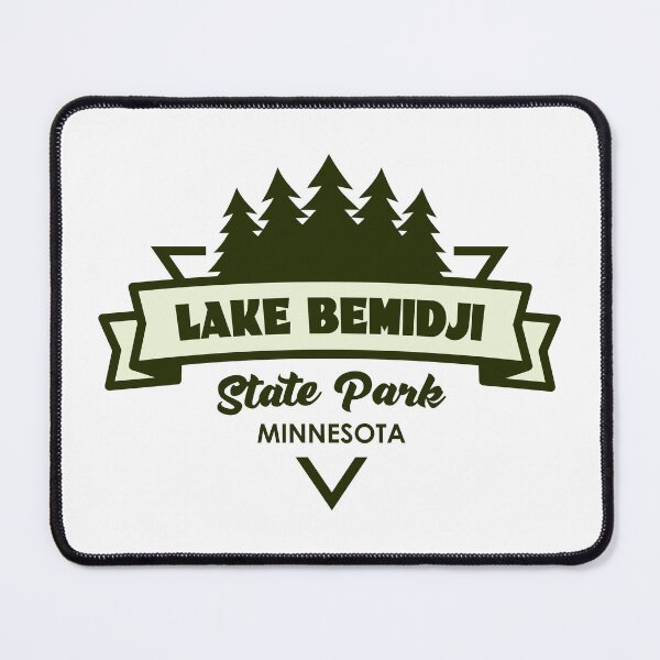 Item preview, Lake Bemidji State Park Minnesota Trees And Ribbon designed and sold by bivenart.