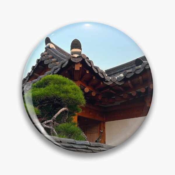 Item preview, Bukchon Hanok Roof Over a Stone Wall | Seoul, South Korea designed and sold by YemmyZImages.