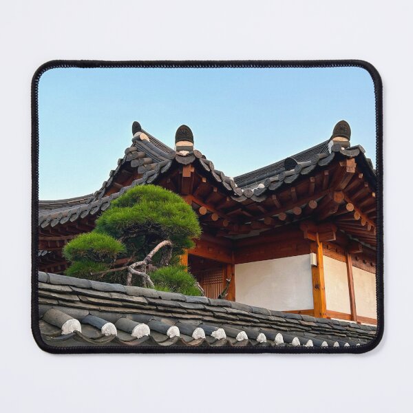 Item preview, Bukchon Hanok Roof Over a Stone Wall | Seoul, South Korea designed and sold by YemmyZImages.