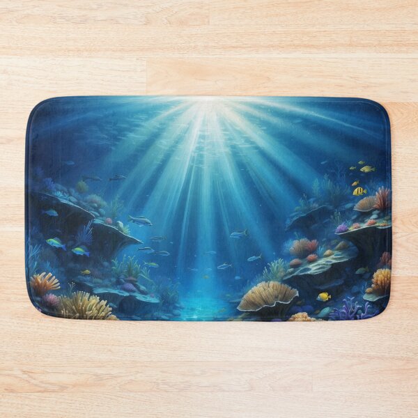 Item preview, Underwater scene with rays of light designed and sold by Andrey-Myagkov.