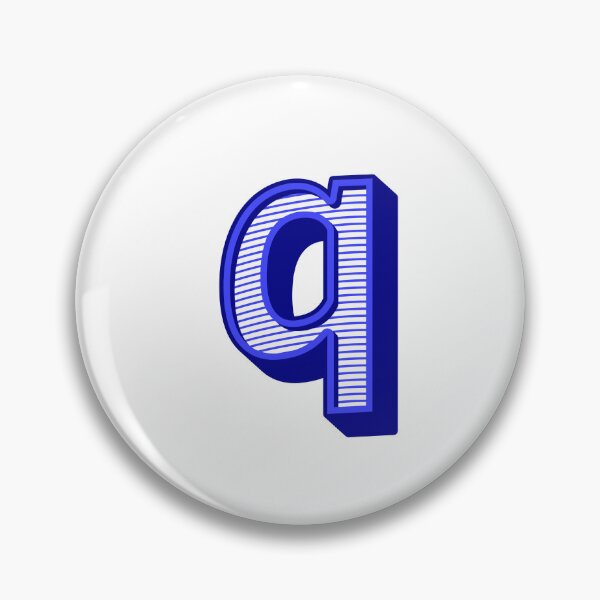 Item preview, 3D Alphabet Letter q - Bold Typography Design - Lowercase Alphabet Artwork designed and sold by uncoXab.