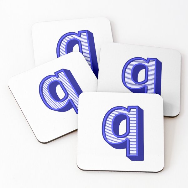 Item preview, 3D Alphabet Letter q - Bold Typography Design - Lowercase Alphabet Artwork designed and sold by uncoXab.