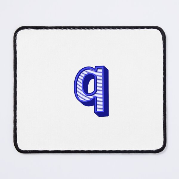 Item preview, 3D Alphabet Letter q - Bold Typography Design - Lowercase Alphabet Artwork designed and sold by uncoXab.