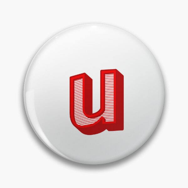 Item preview, 3D Alphabet Letter u - Bold Typography Design - Lowercase Alphabet Artwork designed and sold by uncoXab.