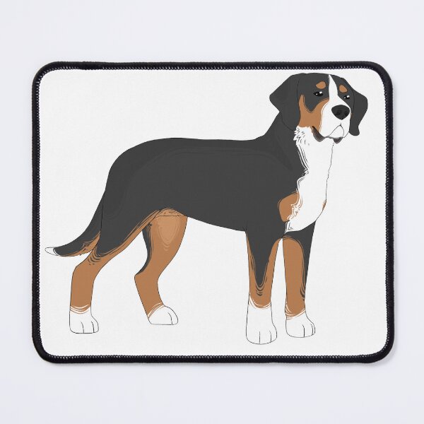 Item preview, Greater Swiss Mountain Dog cartoon design designed and sold by WaterbugDesign.