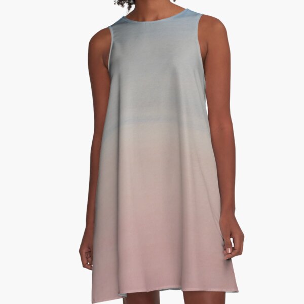 Watercolour sunset A-Line Dress