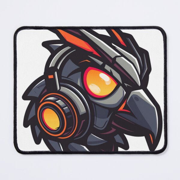 Item preview, cyborg eagle head machine mascot logo and icon designed and sold by asep sarifudin.